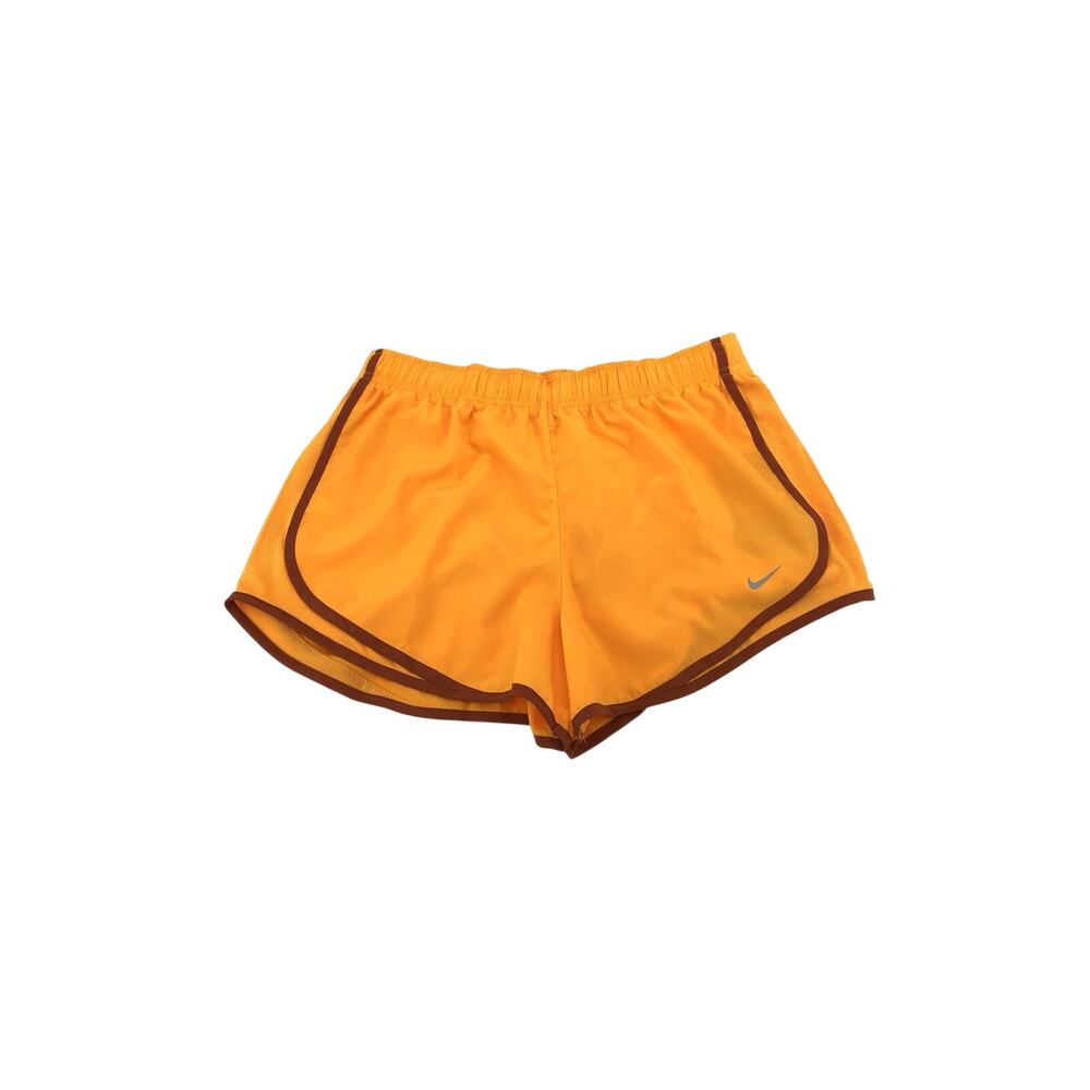 Nike Dri-Fit Tempo 3" Womens Size Small Orange Brief Lined Running Shorts